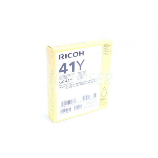 Ricoh GC 41Y Orijinal Sari Jel Kartuş (SG 3100-SG 3110-SG 7100) (405764)