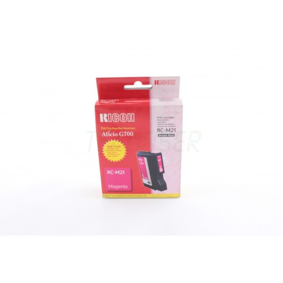 Ricoh RC M21 Orijinal Kirmizi Jel Kartuş (Yüksek Kapasite) G500-700 (402278)