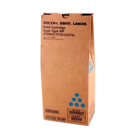 Ricoh MP C 7500 Orijinal Mavi Toner MP C6000 Ricoh MP C 7500 Orijinal Mavi Toner MP C6000